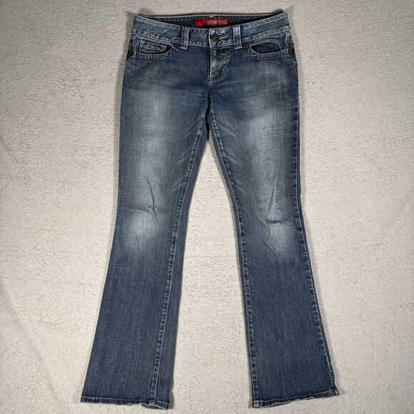 Guess‎ Jeans Women’s Size 29 Fits 32x31 Daredevil Boot Low Rise Stretch - Picture 1 of 15